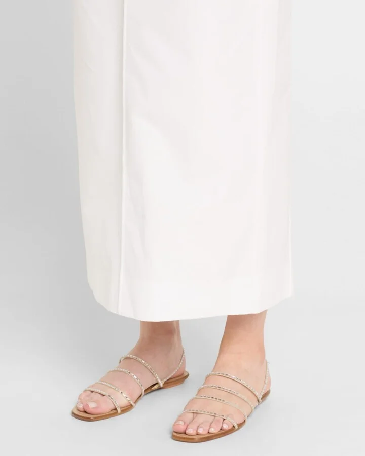 Crystal Strappy Flat Summer Sandals - Image 5