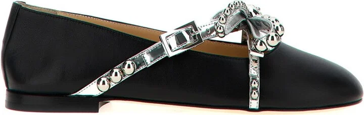 'Crystal Studs' Ballet Flats