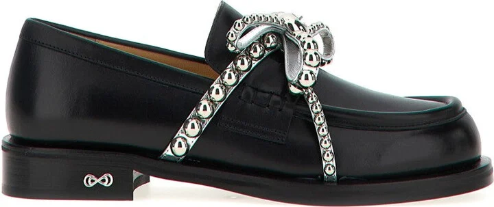 'Crystal Studs' Loafers