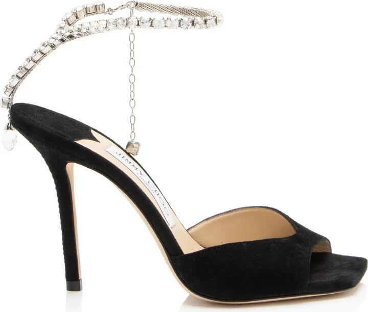 Crystal Suede Saeda Sandals
