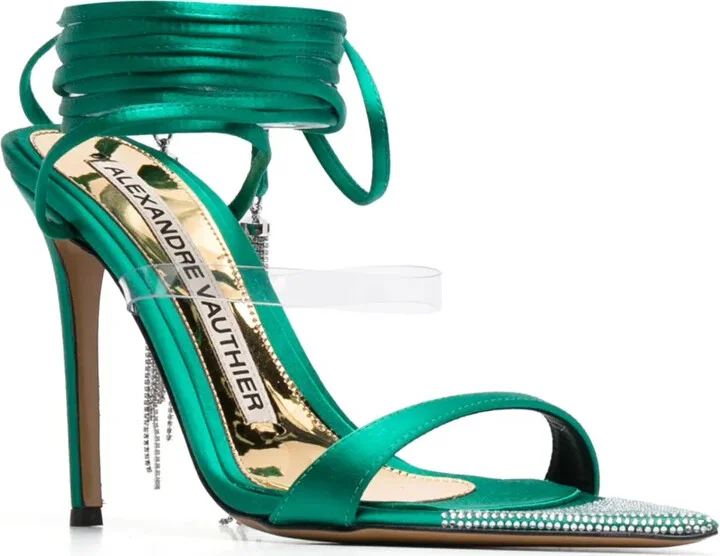 Crystal-Tassel Strappy Sandals - Image 2