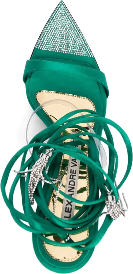 Crystal-Tassel Strappy Sandals - Image 4