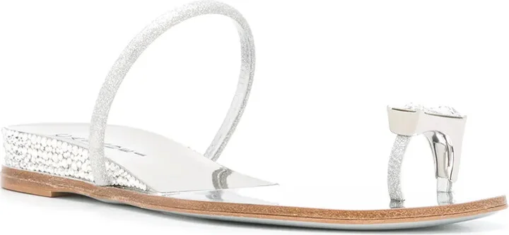 Crystal Toe Strap Sandals - Image 2