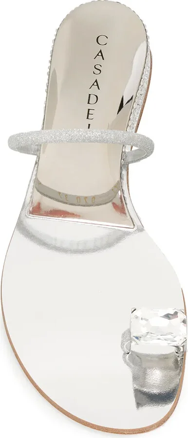 Crystal Toe Strap Sandals - Image 4