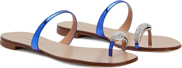 Crystal Toe Strap Sandals - Image 2