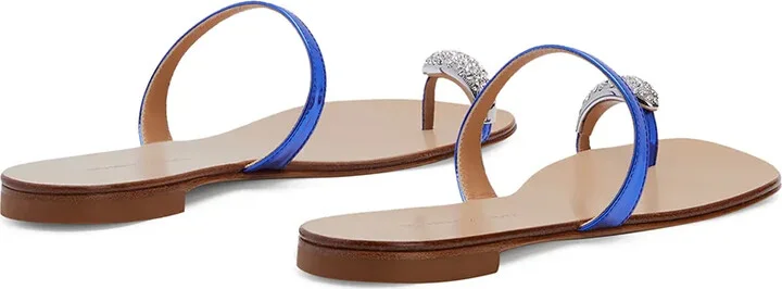 Crystal Toe Strap Sandals - Image 3