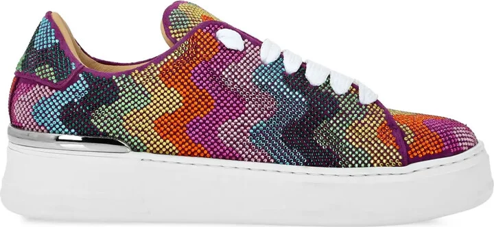 Crystal Waves Rainbow suede sneakers