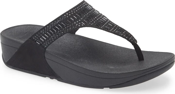 Crystal Wedge Flip Flop