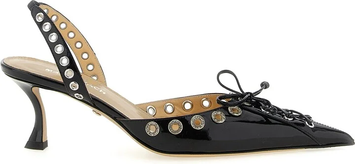 Crystalized Corset Pumps Black
