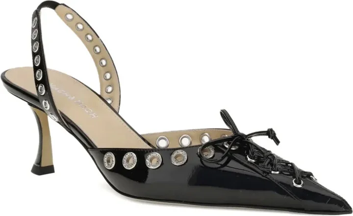Crystallised Corset Slingback Pumps - Image 2