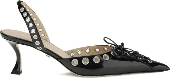 Crystallised Corset Slingback Pumps