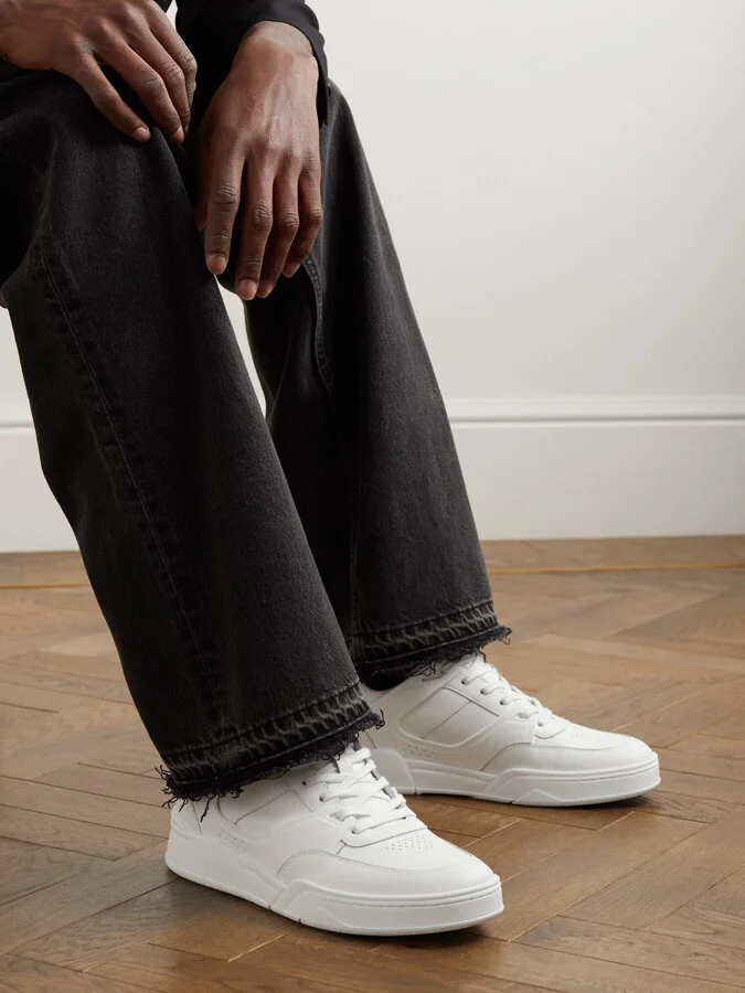 CT-07 Rubber-Trimmed Leather Sneakers - Image 2