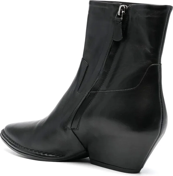 Cuban-Heel Pointed Ankle Boots - Image 3
