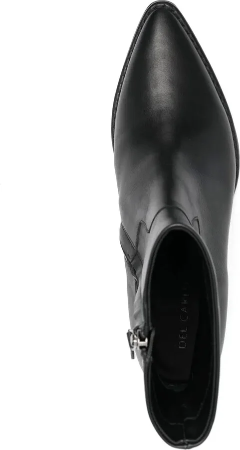 Cuban-Heel Pointed Ankle Boots - Image 4