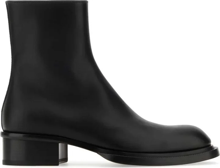 Cuban Stack leather boots