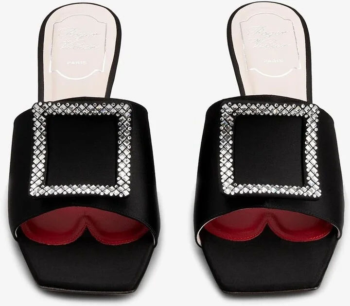 Cube 75 Crystal-Embellished Satin Mules - Image 2