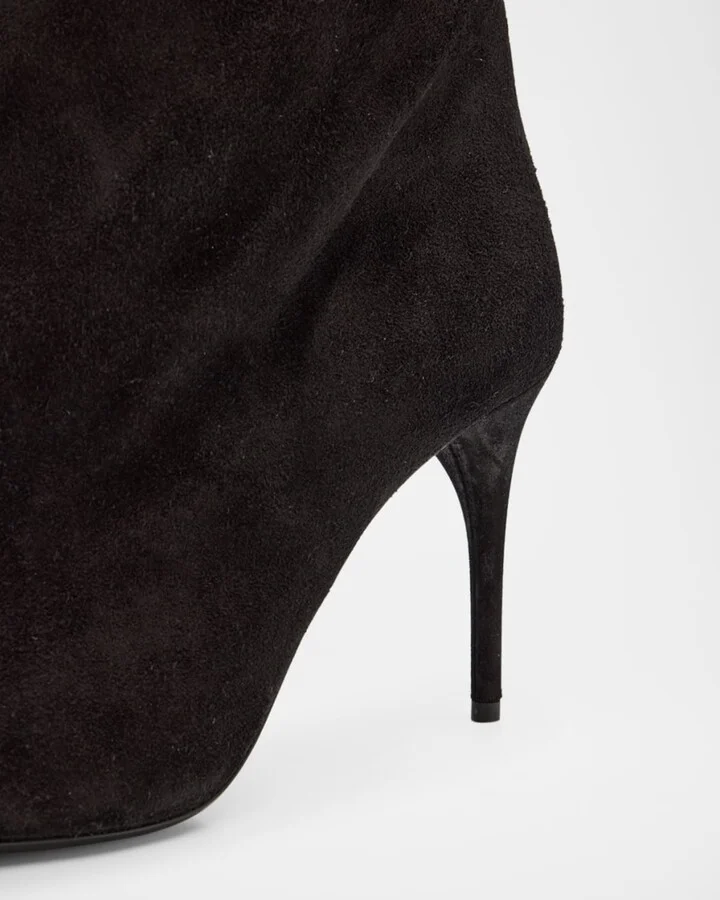 Cuissardes Stiletto Leather Knee Boots - Image 3