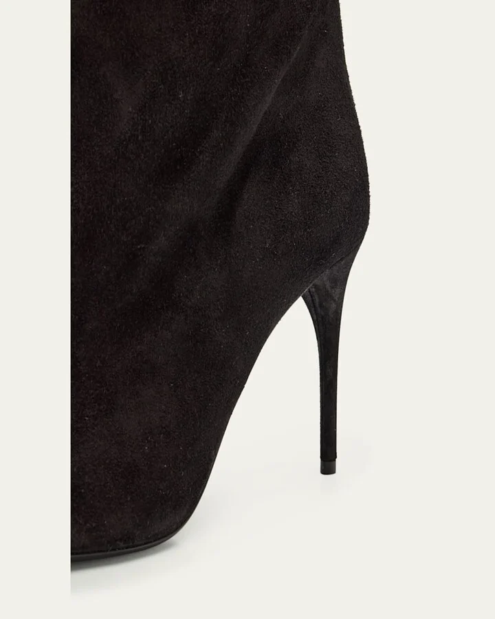 Cuissardes Stiletto Leather Knee Boots - Image 4