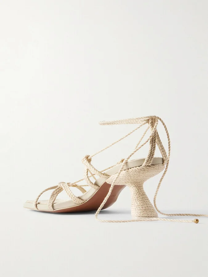 Cult Gaia - Raisa Raffia Sandals - Neutrals - Image 3