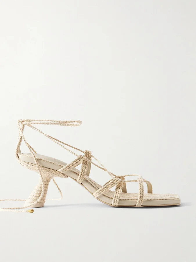 Cult Gaia - Raisa Raffia Sandals - Neutrals