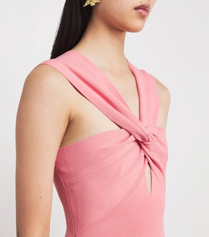 Cult Gaia Twist-Front Dawnette Midi Dress - Image 4