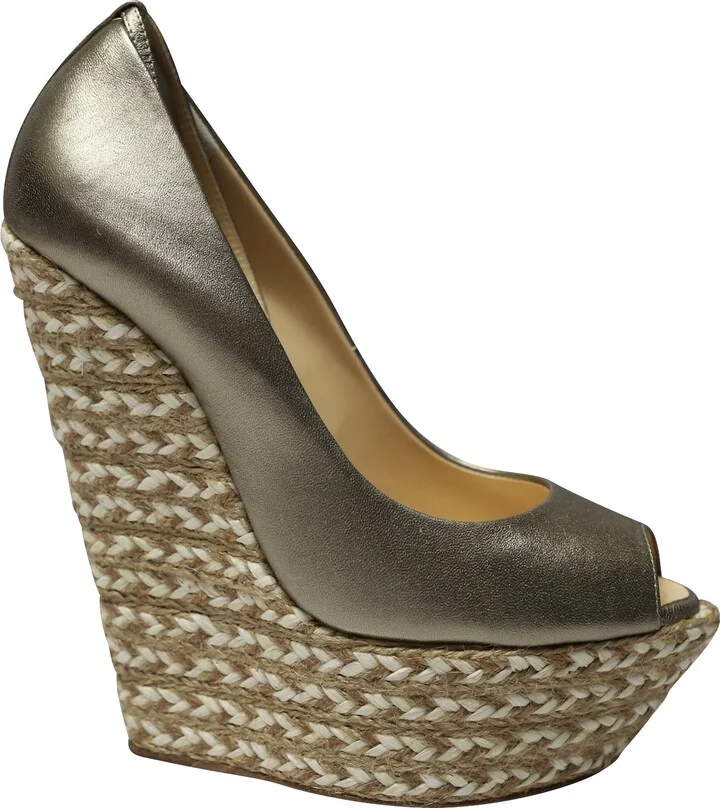 Cumber 105 Wedge in Gold Leather