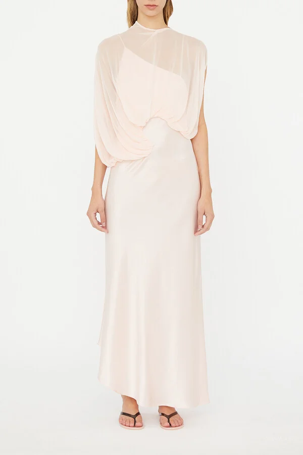 Cumulus Midi Dress in Pink Calcite - Image 2