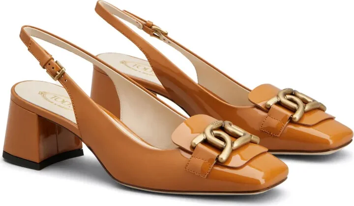 Cuoio 50mm logo-engraved pumps - Image 2