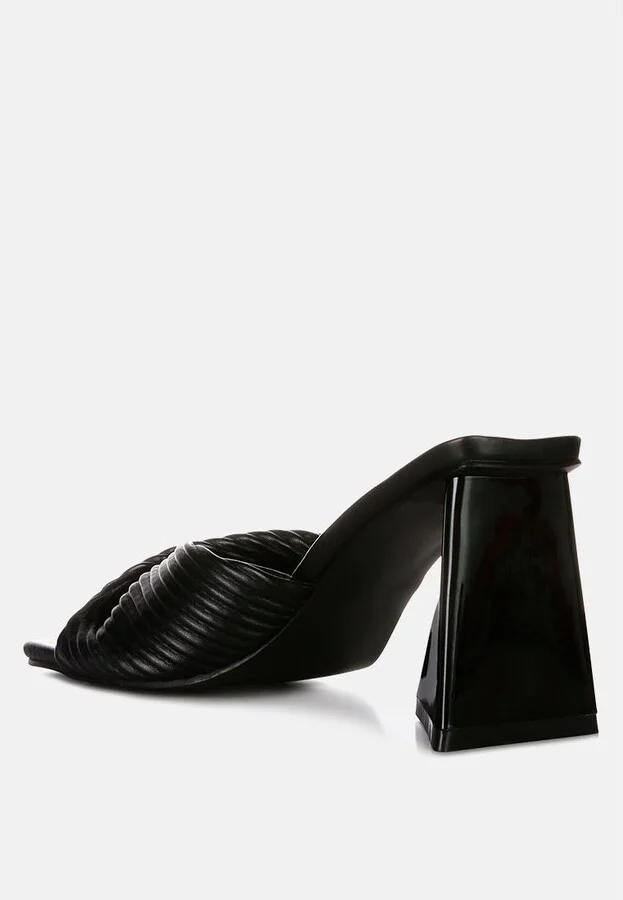 Cupid Kiss Pleated Twist Strap Sandals - Image 6