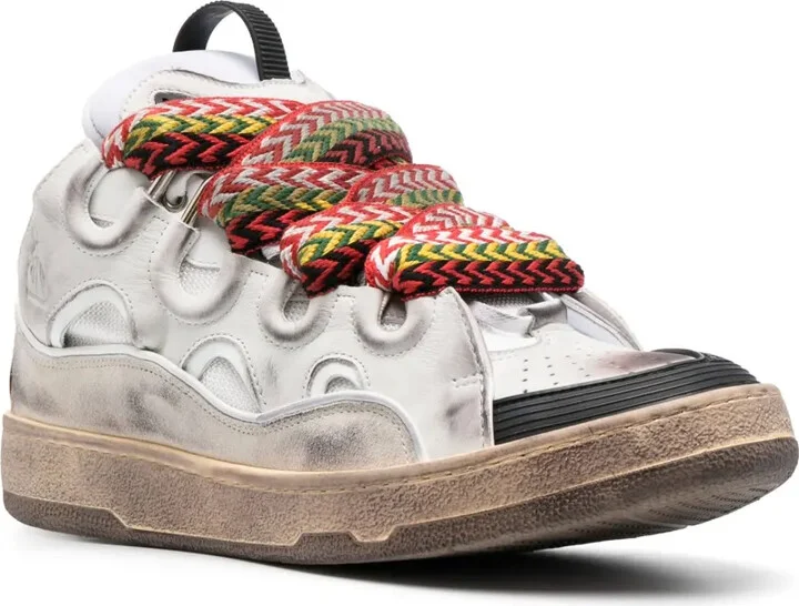Curb chunky leather sneakers - Image 2