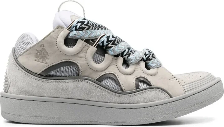 Curb chunky leather sneakers