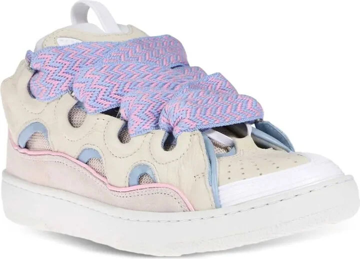 Curb lace-up perforated sneakers - Image 2