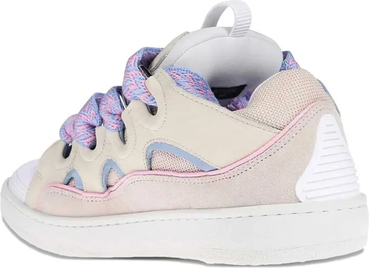 Curb lace-up perforated sneakers - Image 3