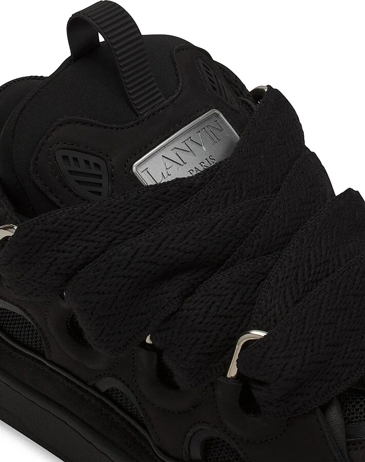 Curb Leather Sneakers - Black - Size 3 - Image 5
