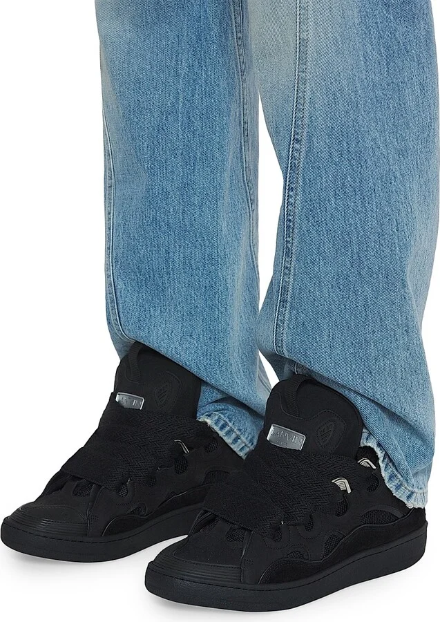 Curb Leather Sneakers - Black - Size 3 - Image 6