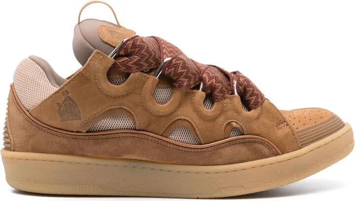 Curb leather sneakers