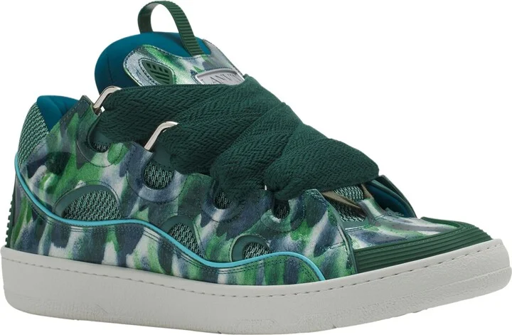 Curb Leather Sneakers With Sparkles - Image 2