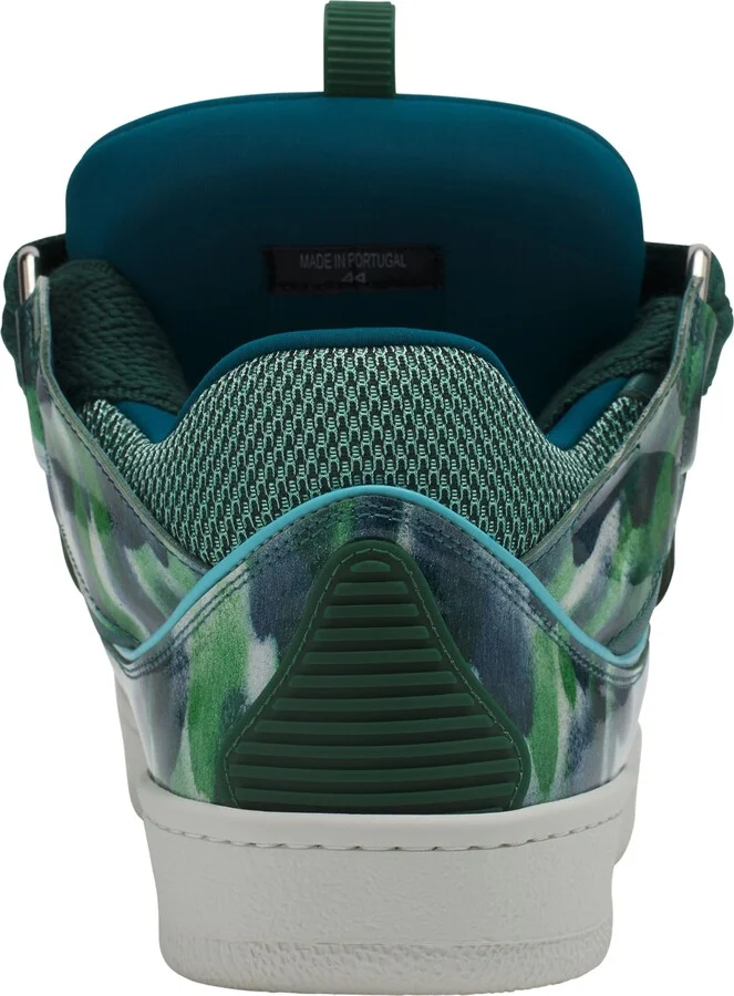 Curb Leather Sneakers With Sparkles - Image 3