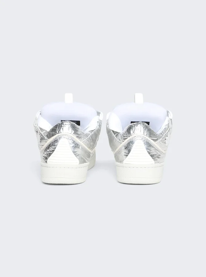 Curb Metallic Effect Sneakers