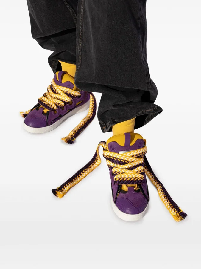 Curb panelled sneakers - Image 5