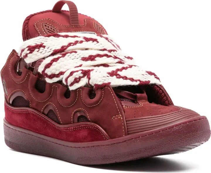 Curb panelled suede sneakers - Image 2