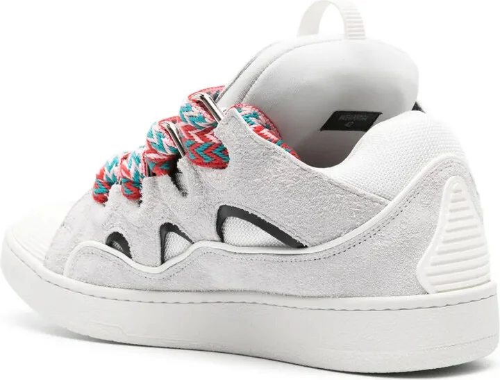 Curb panelled suede sneakers - Image 3