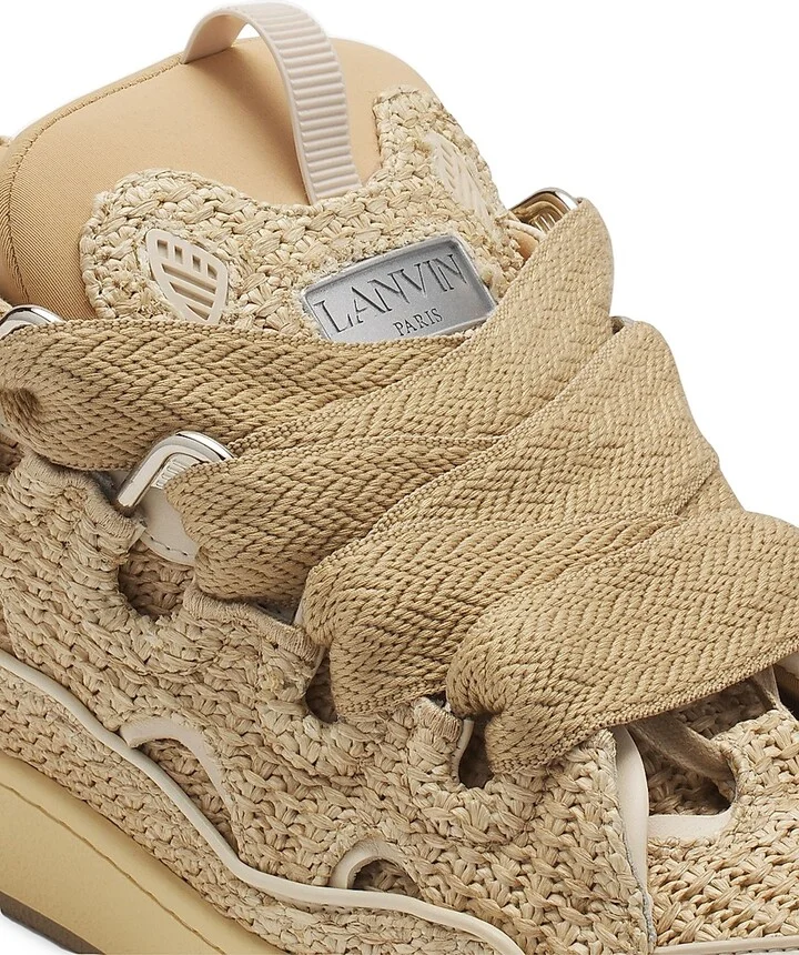 Curb Raffia Sneakers - Natural - Size 2 - Image 5