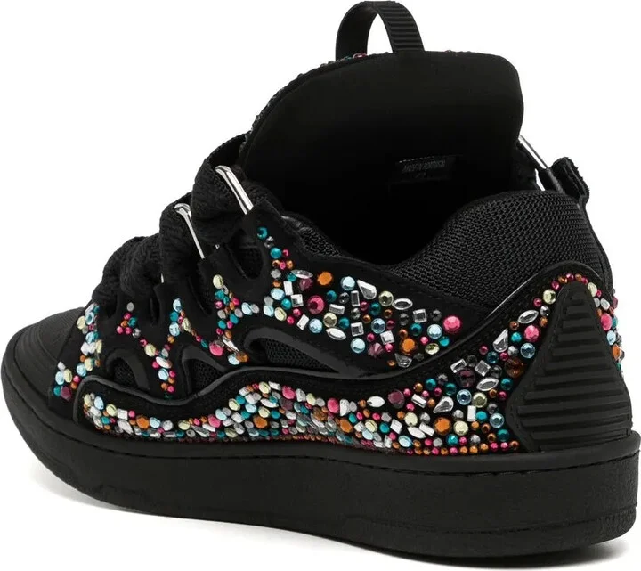 Curb Rhinestone Sneakers - Image 3