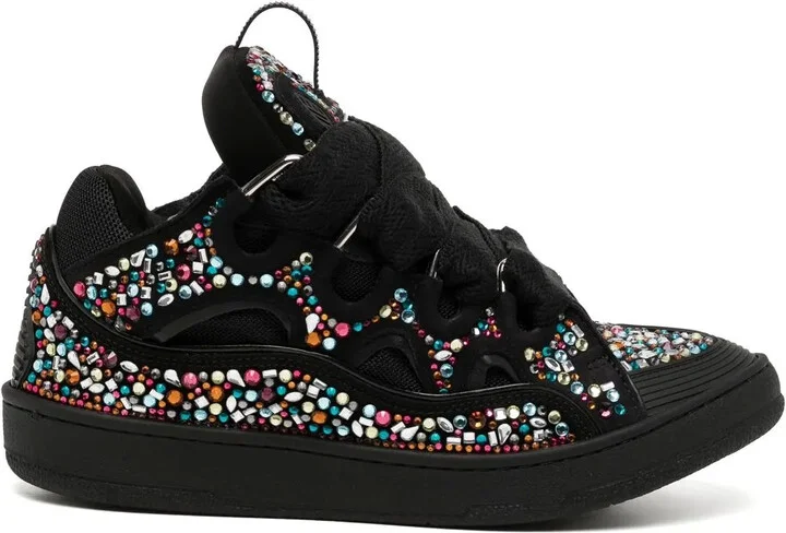 Curb Rhinestone Sneakers