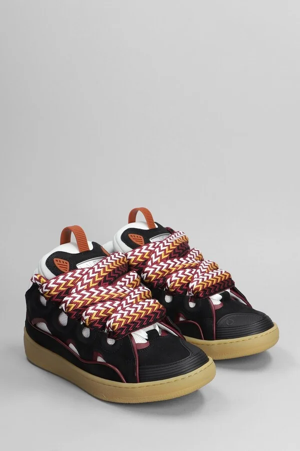 Curb Sneakers In Black Suede And Leather - Image 2