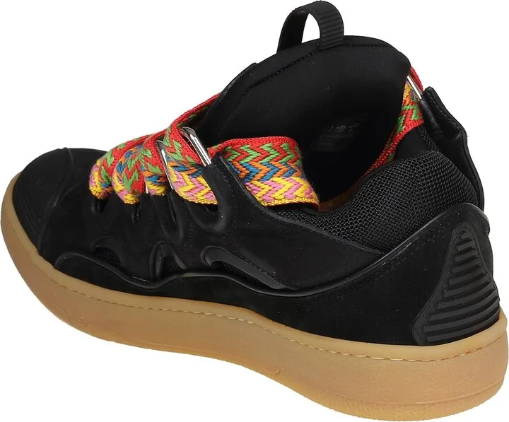 Curb Sneakers In Leather And Suede With Multicolor Laces - Image 4
