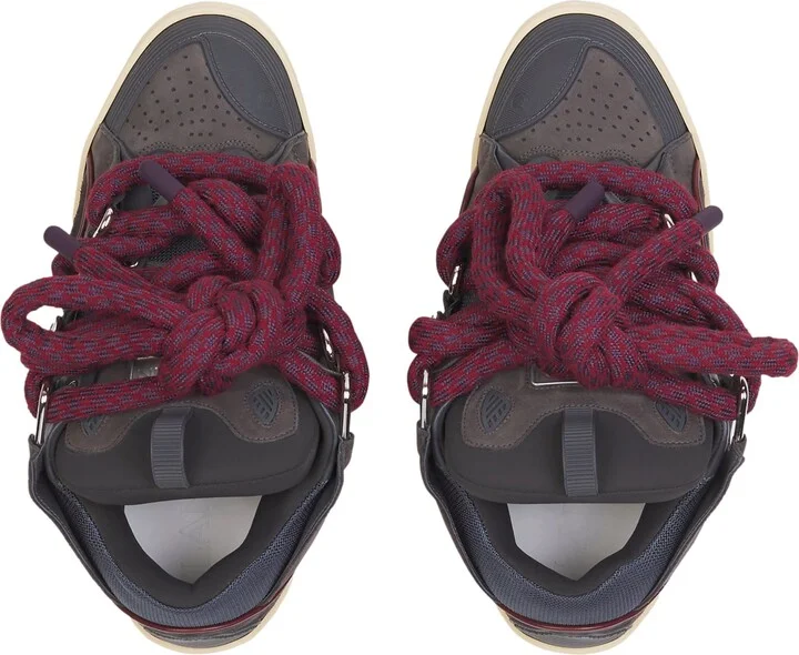 Curb Sneakers In Leather With Snake Laces For Men - Image 9