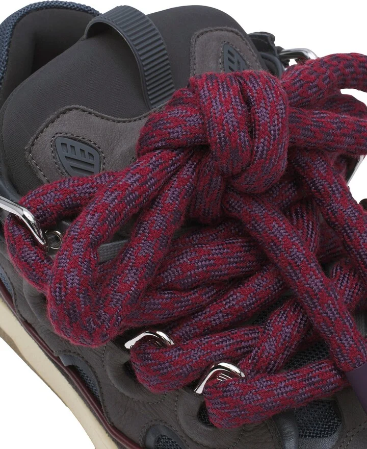 Curb Sneakers In Leather With Snake Laces For Men - Image 11