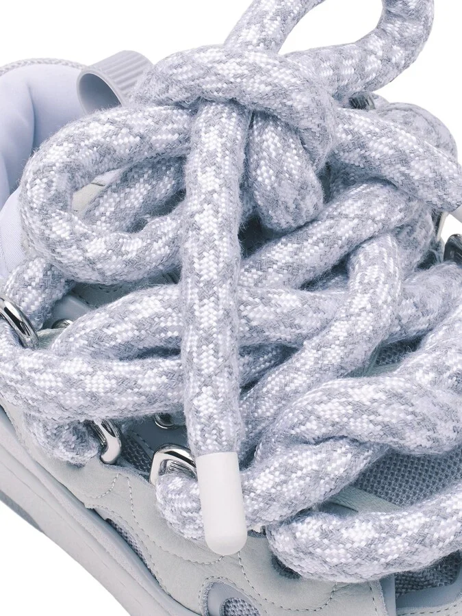 Curb Sneakers In Leather With Snake Laces For Women - Image 5